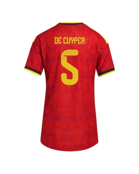 Billige Fotballdrakt Belgia Maxim De Cuyper #5 Replika Hjemmedrakt Dame VM 2026 Kortermet Billige Fotballdrakt Belgia Maxim De Cuyper #5 Replika Hjemmedrakt Dame VM 2026 Kortermet